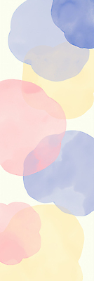 JPG 디자인 예술 컬러 백그라운드 패턴 일러스트 수채화 실내 따뜻함 벽면 장식 인테리어 공간 모던 부드러움 파스텔 색감 창의력 스타일 국내일러스트 AI일러스트 AI콘텐츠 벽 무늬 학용품 내부 감각 파일형식