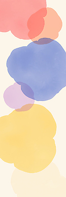 JPG 모양 디자인 예술 분홍색 컬러 일러스트 수채화 미술 파란색 노란색 표현 공예 오브젝트 그림 작품 캔버스 부드러움 조화 색감 국내일러스트 AI일러스트 AI콘텐츠 문화예술 취미 감각 파일형식