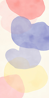 JPG 모양 디자인 예술 컬러 백그라운드 패턴 일러스트 추상 수채화 파란색 노란색 감각 모던 부드러움 화사함 감성 기하학 조화 색감 스타일 국내일러스트 AI일러스트 AI콘텐츠 컨셉 무늬 파일형식