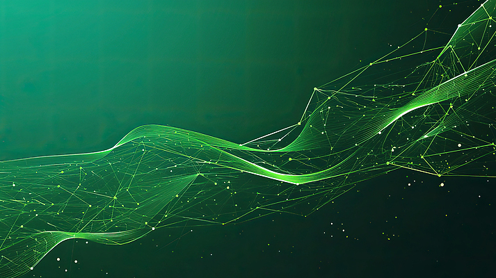 JPG 편집이미지 디자인 물결 예술 선 백그라운드 패턴 추상 기술 형상 그래픽 초록색 빛 디지털 흐름 에너지 점 모던 언론 감성 이미지편집 AI컴퓨터그래픽 AI콘텐츠 컬러 컨셉 무늬 파일형식