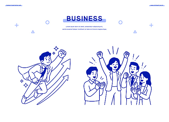 행복 일러스트 비즈니스 성공 회의 그래프 협력 여러명 기쁨 성장 축하 발전 목표 긍정적 리더쉽 국내일러스트 AI파일 감정 다수 컨셉 사람 파일형식 벡터
