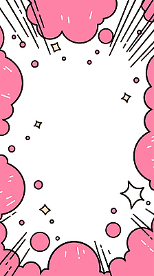 구름 디자인 별 분홍색 백그라운드 일러스트 그래픽 장식 컬러풀 귀여움 꿈 분위기 만화 그림 장면 상상력 스타일 국내일러스트 AI파일 자연요소 컬러 컨셉 파일형식 벡터