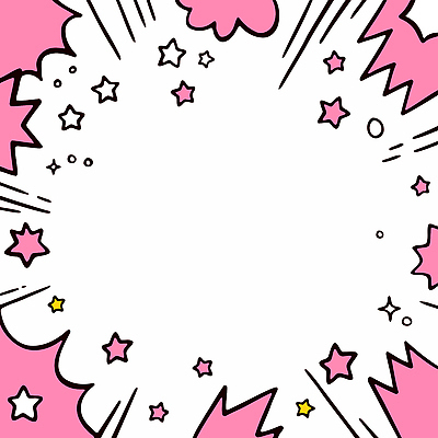 구름 디자인 별 분홍색 컬러 백그라운드 패턴 일러스트 그래픽 장식 표현 즐거움 상상력 색감 창의성 스타일 국내일러스트 AI파일 자연요소 감정 무늬 파일형식 벡터