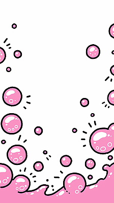 디자인 분홍색 컬러 백그라운드 일러스트 그래픽 장식 놀람 거품 표현 원형 순수 즐거움 그림 감성 독창 뷰티풀 국내일러스트 AI파일 도형 감정 컨셉 표정 파일형식 벡터