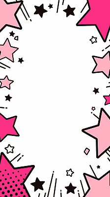 모양 디자인 별 분홍색 컬러 백그라운드 패턴 일러스트 문구용품 그래픽 장식 검은색 화려 분위기 크기 테두리 그림 이미지 창의성 국내일러스트 AI파일 자연요소 컨셉 무늬 오브젝트 파일형식 벡터