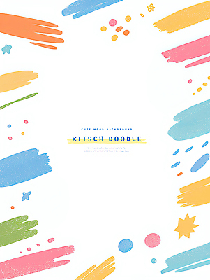 PSD 디자인 컬러 백그라운드 패턴 일러스트 추상 그래픽 장식 유행 귀여움 흰색 화사함 색감 창의성 키치 국내일러스트 컨셉 무늬 파일형식