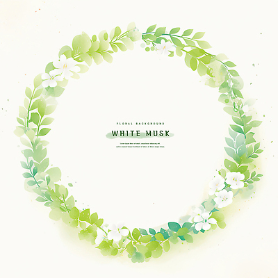 PSD 식물 디자인 꽃 예술 백그라운드 패턴 일러스트 자연 생명 그래픽 장식 초록색 흰색 신선 원형 감각 향기 조화 뷰티풀 국내일러스트 도형 컬러 무늬 생태계 냄새 파일형식