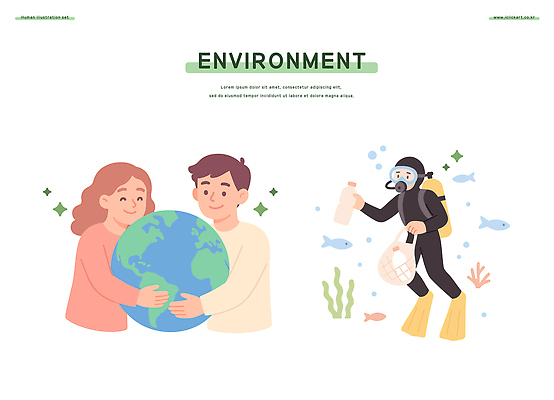 지구 바다 일러스트 모션 자연 생물 함께함 여러명 환경 수중 수중동물 보호 생태계 노력 지구촌 국내일러스트 AI파일 동물 다수 컨셉 사람 파일형식 벡터