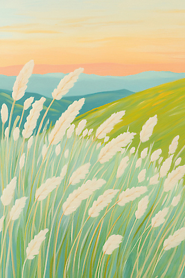 JPG 식물 일러스트 자연 하늘 바람 산 풍경 초원 여름 파란색 햇빛 평화 일출 고요 일몰 유기농 뷰티풀 색감 풀꽃 국내일러스트 AI일러스트 AI콘텐츠 자연요소 웰빙 계절 꽃 컬러 컨셉 날씨 태양 노을 생태계 파일형식