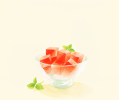 JPG 음료 음식 컬러 과일 일러스트 재료 디저트 수박 건강 요리 여름 사각형 식사 신선 달콤 맛 민트 젤리 국내일러스트 AI일러스트 AI콘텐츠 도형 계절 컨셉 허브 파일형식