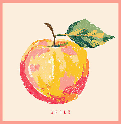 PSD 음식 컬러 잎 과일 일러스트 자연 건강 장식 여름 농작물 달콤 사과 그림 질감 팝아트 비율 뷰티풀 색채 국내일러스트 식물 계절 농업 맛 생태계 파일형식