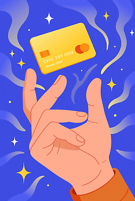 디자인 컬러 백그라운드 일러스트 손가락 공중 그래픽 빛 자유 신용카드 즐거움 그림 상상력 창의성 국내일러스트 AI파일 손 감정 컨셉 금융 파일형식 벡터