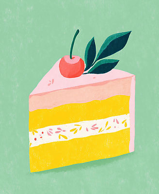 PSD 무료이미지 행복 빵 컬러 과일 일러스트 디저트 요리 장식 초록색 파티 케이크 식사 카페 기쁨 체리 분위기 달콤 맛있는 국내일러스트 감정 음식 컨셉 이벤트 상점 맛 파일형식