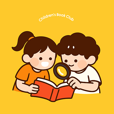 무료이미지 어린이 일러스트 모션 실험 이야기 웃음 책 친구 학습 독서 교양 도전 즐거움 클럽 호기심 확대경 그림책 소통 관심 상상력 국내일러스트 AI파일 교육 감정 컨셉 관계 표정 사람 파일형식 벡터