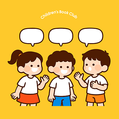 어린이 일러스트 모션 놀이 이야기 대화 웃음 친구 학습 독서 노란색 모임 표현 그룹 즐거움 그림 소통 친목 상상력 국내일러스트 AI파일 교육 감정 컬러 컨셉 관계 표정 말하기 사람 파일형식 벡터