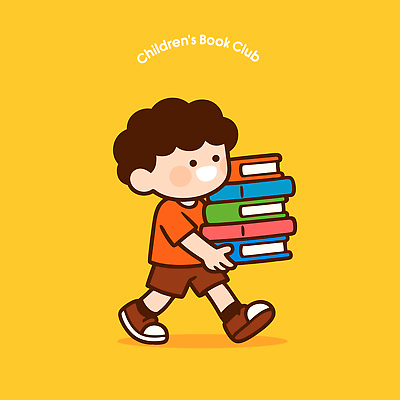 교육 문화 어린이 일러스트 반바지 모션 이야기 소년 책 친구 학습 독서 노란색 주황색 성장 도서관 즐거움 클럽 창의력 국내일러스트 AI파일 남자 감정 컬러 바지 관계 사람 파일형식 벡터