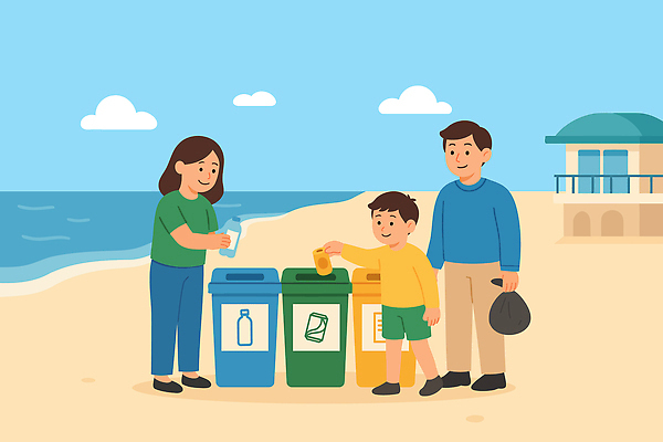 교육 어린이 일러스트 가족 모션 휴가 함께함 건강 해변 자연보호 수중동물 재활용 쓰레기통 청소 생태계 분리배출 해양오염 해양쓰레기 국내일러스트 AI파일 동물 바다 컨셉 관계 자연 사람 환경오염 보호 쓰레기 친환경 파일형식 벡터