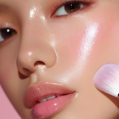 JPG 편집이미지 여자 화장 뷰티 화장품 촉촉함 붓 볼터치 피부 화사함 메이크업아티스트 뷰티풀 피지 의료성형뷰티 편집실사 AI포토 AI인물포토 AI콘텐츠 직업 컨셉 사람 신체부위 젖음 CG 파일형식