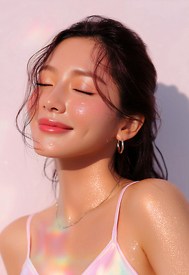 JPG 무료이미지 편집이미지 여자 패션 행복 여유 미소 반짝임 청춘 햇빛 화장 머리 피부 뷰티풀 오후 의료성형뷰티 스타일 편집실사 AI포토 AI인물포토 AI콘텐츠 감정 컨셉 모션 표정 사람 신체부위 태양 뷰티 CG 파일형식