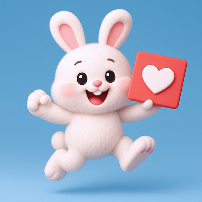 JPG 동물 편집이미지 캐릭터 행복 사랑 파란색 3D 귀여움 점프 기쁨 하트 토끼 아기자기 편집3D AI컴퓨터그래픽 AI콘텐츠 모양 감정 컬러 컨셉 포유류 모션 반려동물 디지털합성 파일형식