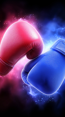 JPG 편집이미지 여자 남자 스포츠 상징 컬러 운동 3D 힘 경쟁 권투 글러브 오픈 연습 맞대결 편집3D AI컴퓨터그래픽 AI콘텐츠 스포츠용품 장갑 컨셉 건강 사람 격투기 디지털합성 파일형식