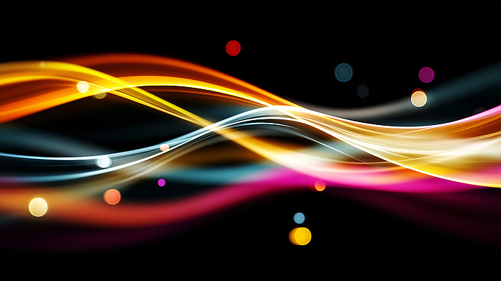 JPG 편집이미지 디자인 선 컬러 검은배경 추상 그래픽 빛 흐름 과학기술 점 그림 파동 조화 이미지편집 편집실사 AI컴퓨터그래픽 AI콘텐츠 백그라운드 컨셉 무늬 기술 순간포착 검은색 CG 파일형식