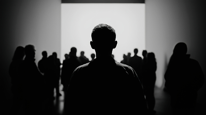 JPG 편집이미지 감정 문화 예술 흑백 감상 공간 도시 분위기 군중 전시회 집중 작품 창의성 의료성형뷰티 편집실사 AI포토 AI인물포토 AI콘텐츠 컨셉 촬영기법 미술 사람 전시 CG 파일형식