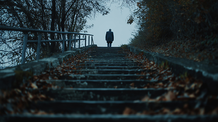 JPG 나무 편집이미지 잎 자연 사람 풍경 걷기 계단 고요 가을 분위기 고독 저녁 오르기 의료성형뷰티 편집실사 AI포토 AI인물포토 AI콘텐츠 식물 계절 감정 컨셉 모션 야간 CG 생태계 파일형식