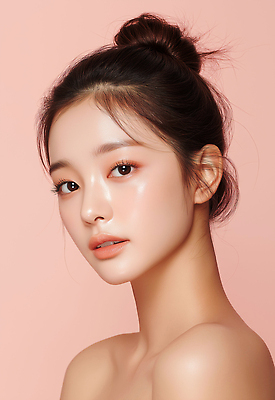 JPG 편집이미지 헤어스타일 여자 얼굴 분홍색 포즈 백그라운드 화장 뷰티 자신감 피부 의료성형뷰티 편집실사 AI포토 AI인물포토 AI콘텐츠 감정 컬러 사람 신체부위 CG 파일형식