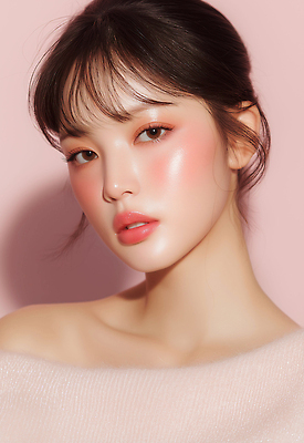 JPG 모델 편집이미지 여자 얼굴 조명 표정 미소 화장 뷰티 촬영 피부 소프트 주목 의료성형뷰티 편집실사 AI포토 AI인물포토 AI콘텐츠 사람 신체부위 CG 파일형식