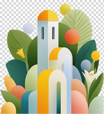 식물 편집이미지 디자인 컬러 자연 부활절 형상 풍경 건물 아치 장면 조화 PNG 색감 건축물 기념일 생태계 파일형식