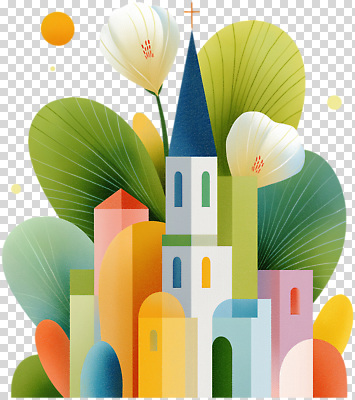 식물 편집이미지 디자인 꽃 기독교 예술 자연 부활절 풍경 건물 여름 성당 평화 도시 원형 크리스탈 PNG 도형 건축물 계절 기념일 종교 컨셉 종교건축 광석 생태계 파일형식