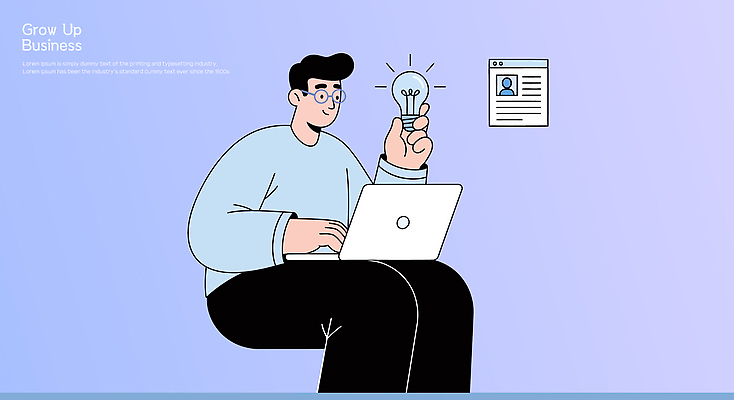 인터넷 일러스트 비즈니스 회의 아이디어 기술 실험 컴퓨터 정보 성장 작업 발전 목표 결과 고객 전략 혁명 개발 창의력 국내일러스트 AI파일 컨셉 전자제품 파일형식 벡터