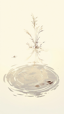 JPG 식물 호수 물결 잎 일러스트 자연 생명 풍경 물 여름 반사 고요 시세 풀 수면 생태계 뷰티풀 차분 국내일러스트 AI일러스트 AI콘텐츠 자연요소 계절 컨셉 금융 파일형식