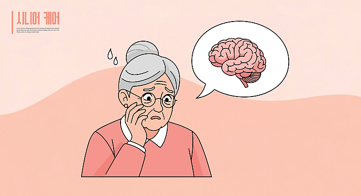 노년 감정 생각 일러스트 스트레스 경고 치료 교양 표현 불안 고민 걱정 예방 심리 증상 노화 국내일러스트 AI파일 컨셉 의학 성인 파일형식 벡터