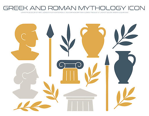 전통 문양 디자인 문화 창 예술 상징 조각 일러스트 고대문명 기둥 항아리 역사 그리스로마신화 로마신화 국내일러스트 AI파일 건축 무기 도자기 신화 파일형식 벡터