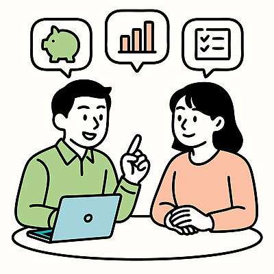 상의 일러스트 관리 대화 경제 정보 발전 전문직 목표 결과 계획 분석 상담 투자 전략 평가 재정 조언 지원 국내일러스트 AI파일 예산군 직업 옷 컨셉 비즈니스 말하기 충청남도 파일형식 벡터