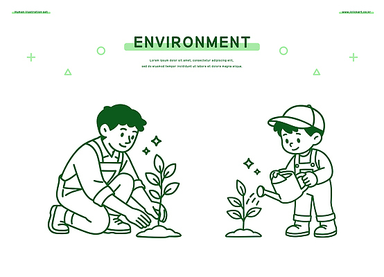 식물 교육 어린이 일러스트 모션 자연 협력 성인 학습 환경 정원 성장 보호 즐거움 물주기 친환경 생태계 관심 심기 국내일러스트 AI파일 감정 컨셉 사람 파일형식 벡터
