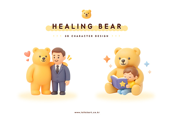 PSD 동물 편집이미지 어린이 가족 포옹 사랑 독서 3D 귀여움 기쁨 아기 이미지편집 편집3D 감정 컨셉 관계 안기 사람 디지털합성 파일형식