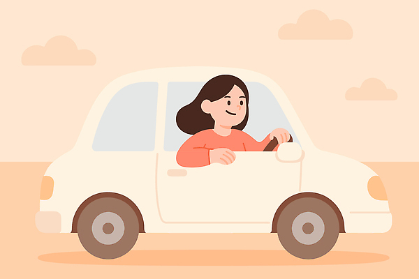 구름 여자 행복 감정 도로 컬러 이동 일러스트 자동차 웃음 평화 운전 자유 시간 운전사 즐거움 출발 점심 초상화 국내일러스트 AI파일 자연요소 직업 길 육상교통 컨셉 교통시설 모션 표정 사람 그림 파일형식 벡터