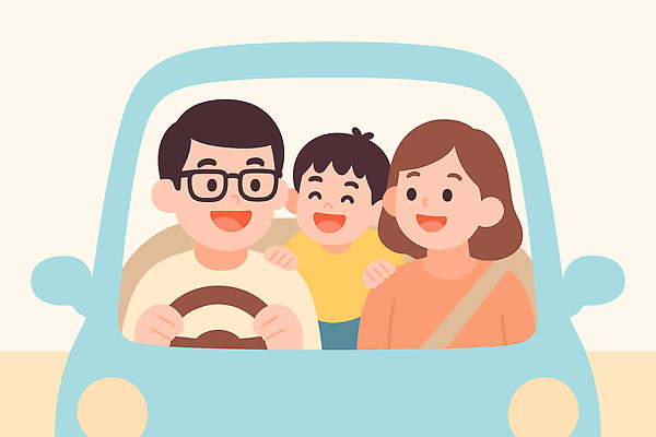 행복 도로 어린이 여행 교통 일러스트 가족 자동차 함께함 웃음 취미 부모 소풍 탐험 시골 즐거움 소통 순간 국내일러스트 AI파일 감정 길 육상교통 컨셉 관계 교통시설 표정 사람 야외활동 파일형식 벡터