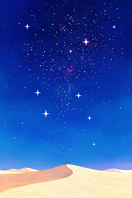 JPG 별 여행 일러스트 자연 하늘 날씨 풍경 반짝임 고요 별자리 사막 관찰 야간 명상 여경 은하수 뷰티풀 시야 특별함 국내일러스트 AI일러스트 AI콘텐츠 자연요소 여자 컨셉 모션 경찰 생태계 파일형식