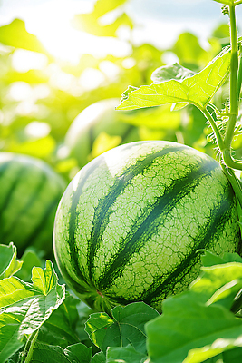 JPG 편집이미지 잎 채소 과일 자연 수박 초록색 여름 햇빛 농장 농사 수확 성장 신선 편집실사 AI포토 AI콘텐츠 식물 계절 컬러 농업 태양 CG 생태계 파일형식