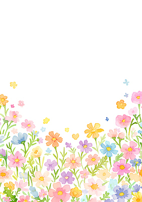 JPG 식물 컬러 백그라운드 꽃밭 일러스트 봄꽃 자연 생명 풍경 화환 봄 친환경 화사함 뷰티풀 탐방 차분 국내일러스트 AI일러스트 AI콘텐츠 계절 꽃 컨셉 환경 생태계 파일형식