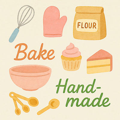 PSD 일러스트 재료 디저트 요리 파티 제과 도구 컵케이크 믹서 그림 반죽 밀가루 홈베이킹 제빵 색감 손맛 핸드메이드 국내일러스트 음식 이벤트 제과제빵 케이크 맛 가루 파일형식