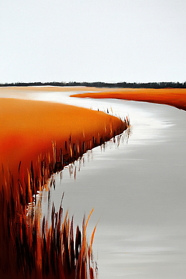 JPG 식물 편집이미지 자연 하늘 갈대 풍경 물 강 노란색 평화 주황색 흐름 뷰티풀 평원 편집실사 AI일러스트 AI콘텐츠 자연요소 컬러 컨셉 CG 생태계 파일형식