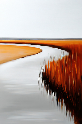 JPG 편집이미지 물결 곡선 자연 하늘 수채화 갈대 풍경 여름 강 태양 노을 고요 수중식물 색채 편집실사 AI일러스트 AI콘텐츠 자연요소 식물 계절 선 CG 생태계 파일형식