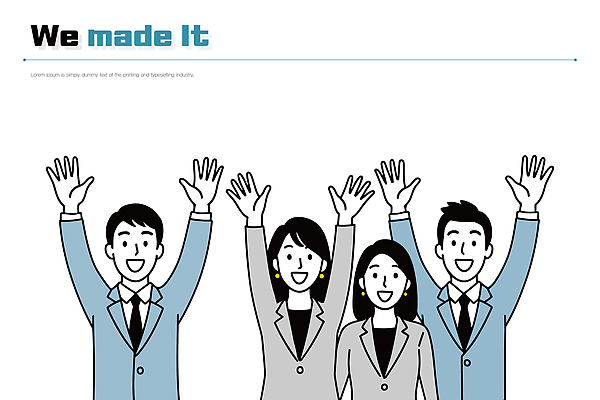 손 옷 일러스트 비즈니스 성공 회의 협력 표정 대화 협상 여러명 일상 사무실 기쁨 축하 업무 분위기 애드벌룬 프로젝트 국내일러스트 AI파일 감정 다수 컨셉 말하기 사람 라이프 신체부위 작업 파일형식 벡터