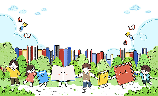 PSD 어린이 일러스트 모션 자연 놀이 동화 웃음 풍경 건물 책 친구 학습 독서 손잡기 그리기 도서관 높이 즐거움 참여 창의력 국내일러스트 건축물 교육 감정 관계 표정 사람 생태계 파일형식