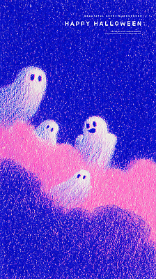 PSD 구름 디자인 분홍색 일러스트 하늘 파란색 축제 할로윈 축하 화려 유령 신비 즐거움 그림 파스텔 상상력 색감 국내일러스트 자연요소 감정 컬러 컨셉 학용품 파일형식